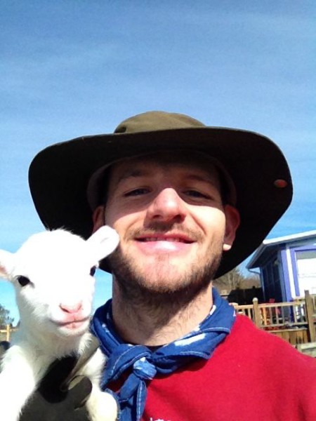 This lamb's mama is short on milk, so I got to bottle feed her!